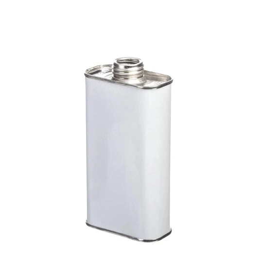 250ml White Rectangular UN Approved Tin Plain Interior - 25mm Screw Invopak