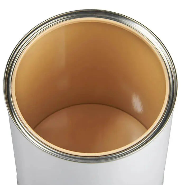 250ml Lacquered White Lever Lid Tin with Lid Invopak