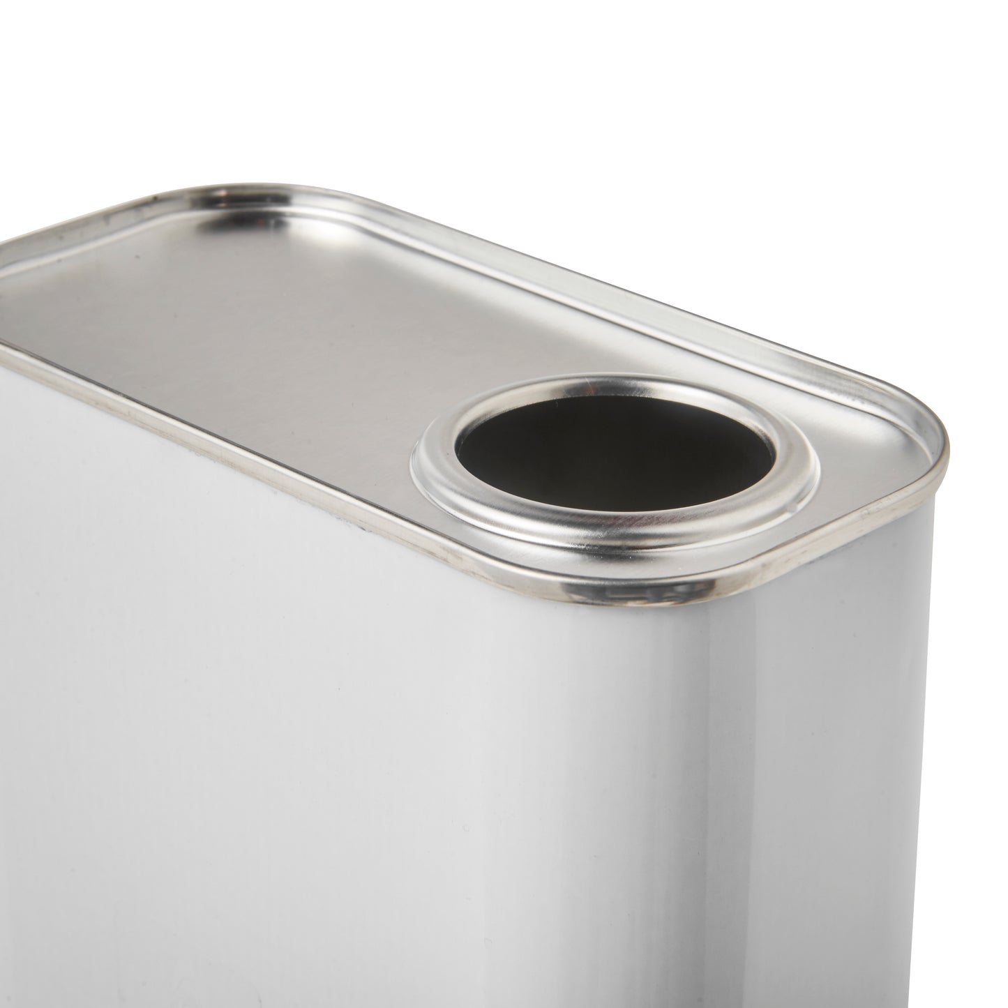 500ML White Rectangular Tin Plain UN Approved 32 Din Berg