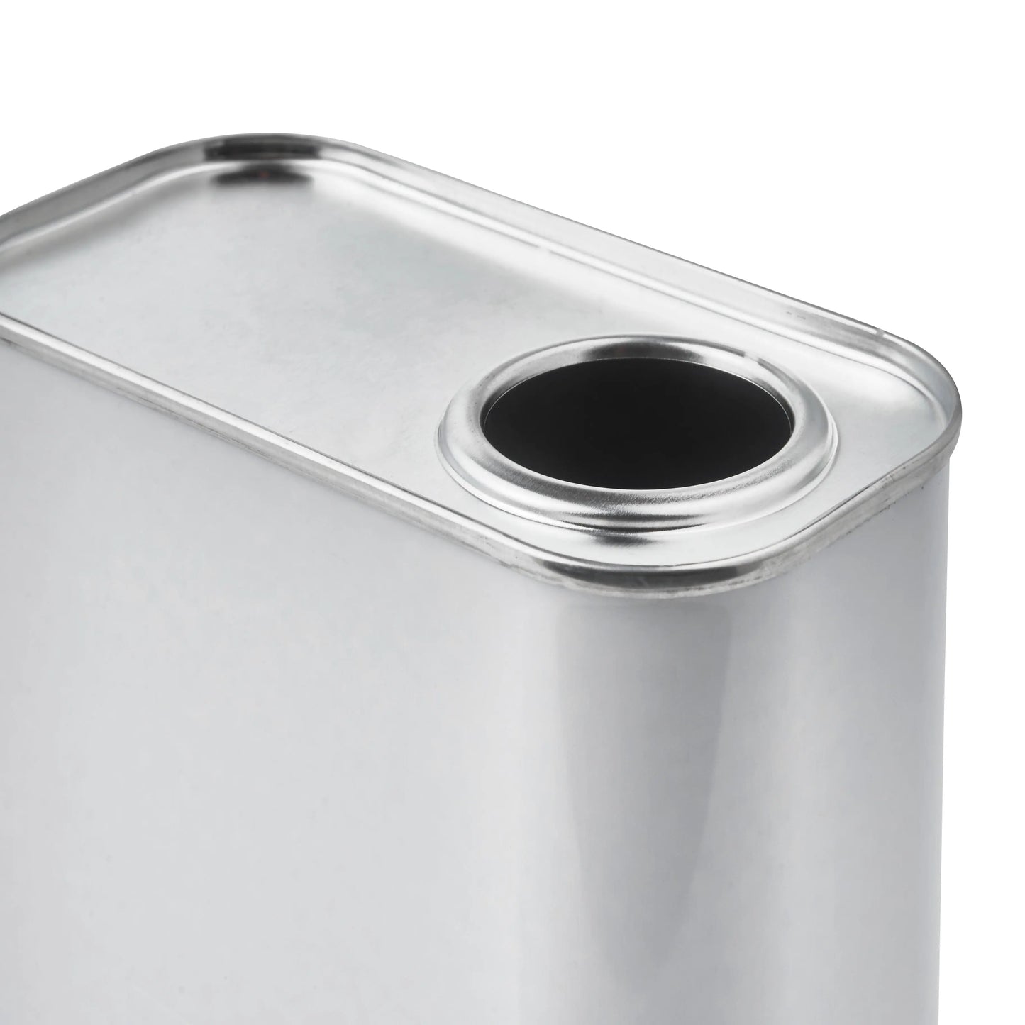 500ML White Rectangular Tin Plain UN Approved 32 Din Invopak