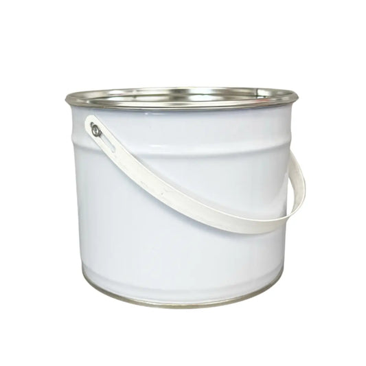 3 Litre Tinplate White Pail Plain Interior UN Approved Invopak