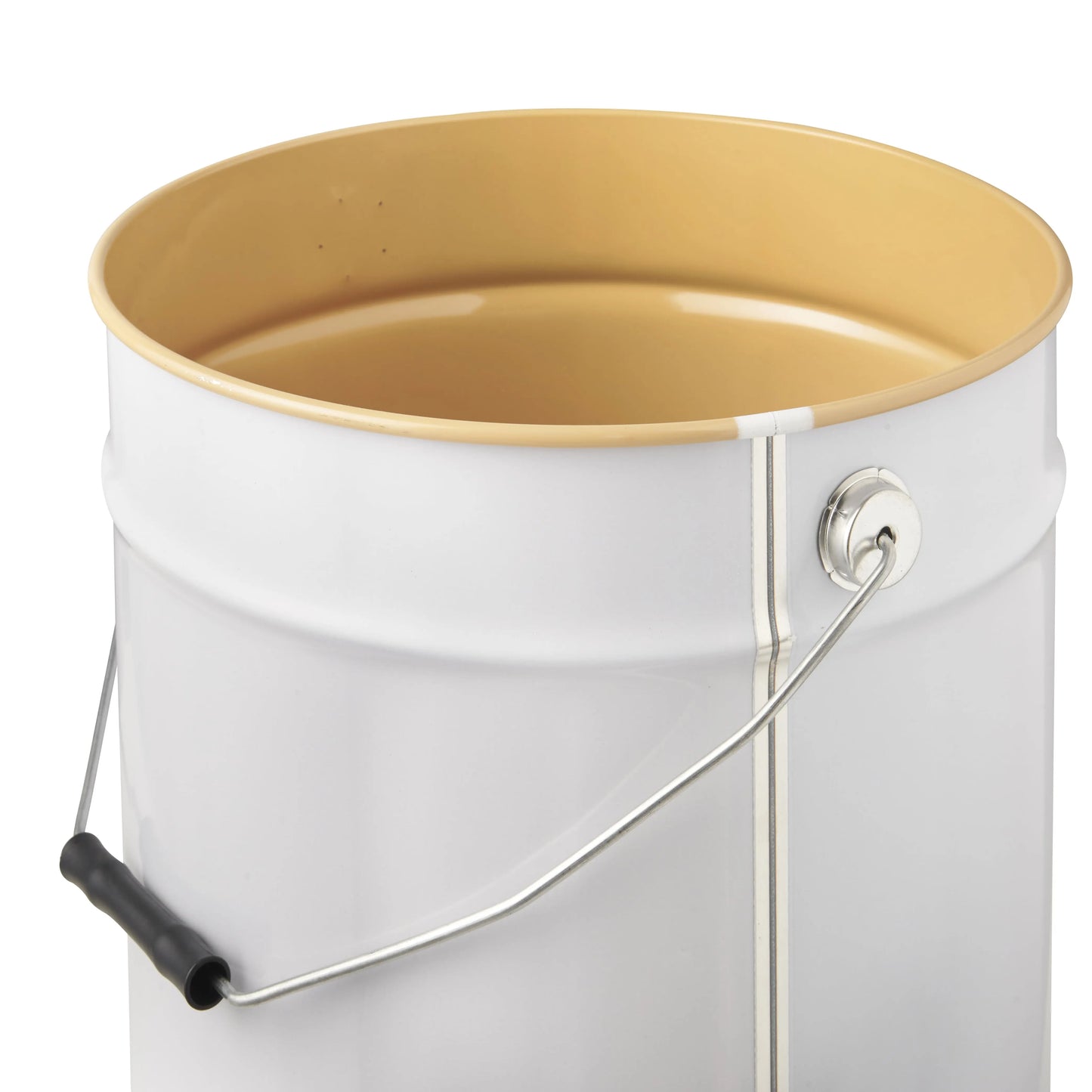 21 Litre Tinplate White Pail Laquered Interior UN Approved 285mm Neck Invopak