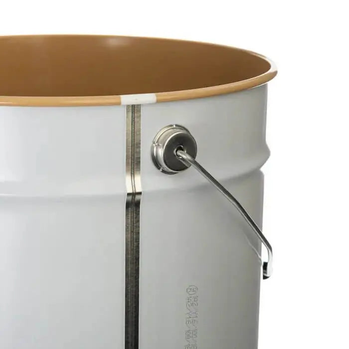 20 Litre Tinplate White Pail Lacquered Interior UN Approved Invopak