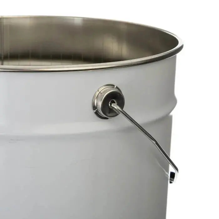 21 Litre Tinplate White Pail Plain Interior UN Approved Invopak