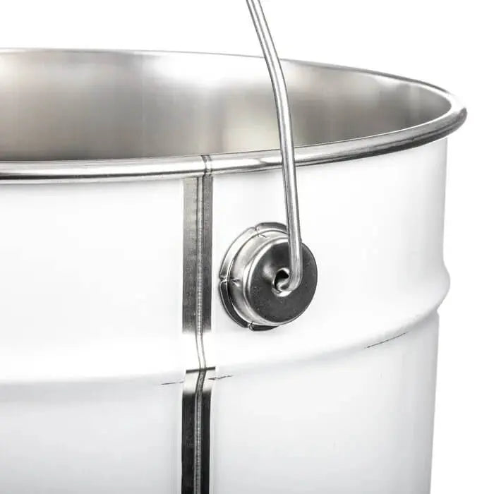 23 Litre Tinplate White Pail Plain Interior UN Approved Invopak