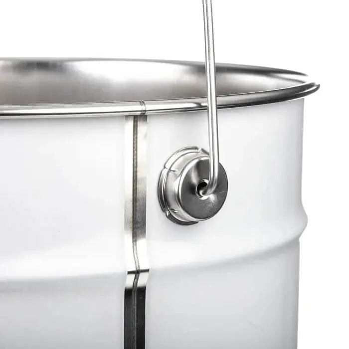 25 Litre Tinplate White Pail Plain Interior UN Approved 285mm Neck Invopak