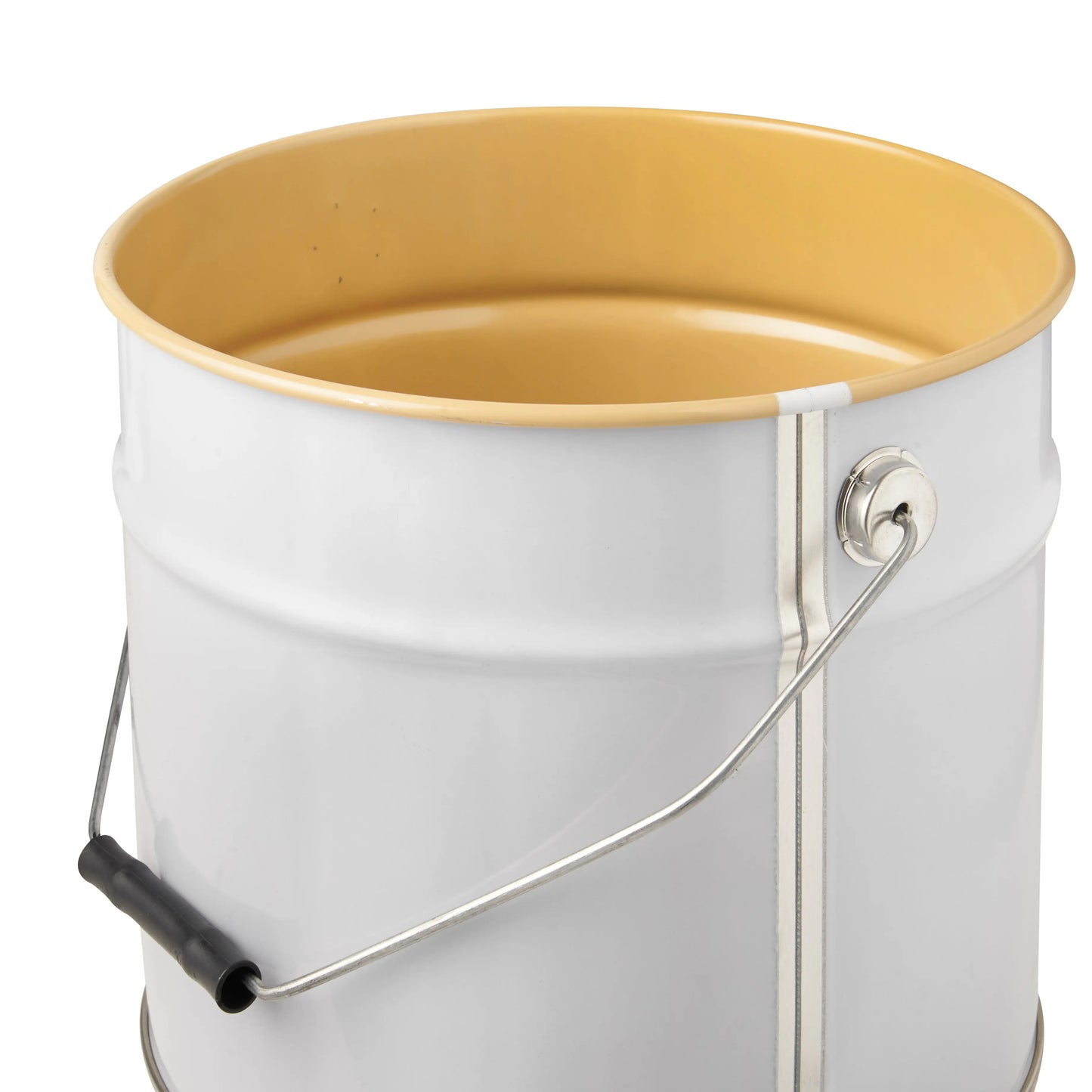 12.35 Litre Tinplate White Pail Lacquered Interior UN Approved Invopak