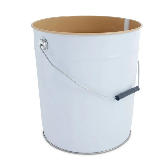 21 Litre Tinplate White Pail Lacquered Interior UN Approved Invopak