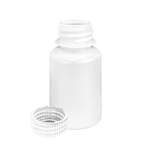 60ml Wide mouth HDPE bottle and screw top PP cap