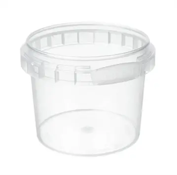120 ML Plastic Clear Tamper Evident Tub Invopak