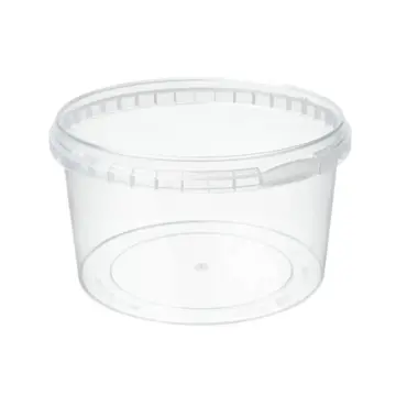 565ml Clear Plastic Tamper Evident Tub Invopak
