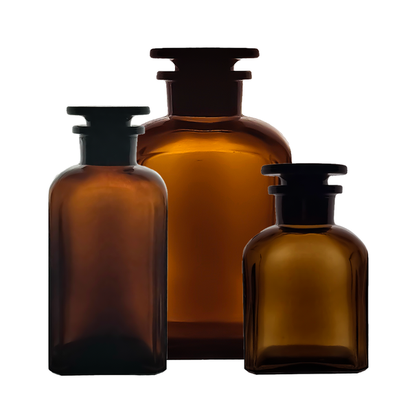 Glass Square Reagent Bottles