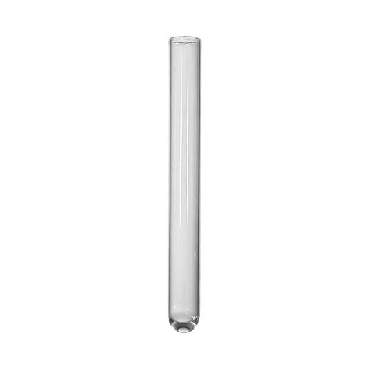 10mm x 100mm Borosilicate Glass Test Tube Rimless Plain