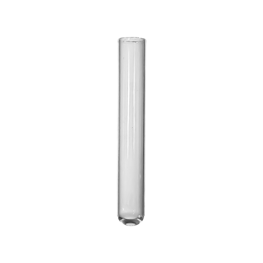 12mm x 75mm Borosilicate Glass Test Tube Rimless Plain