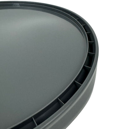 26 Litre Grey Recycled Plastic Bucket Lid Invopak