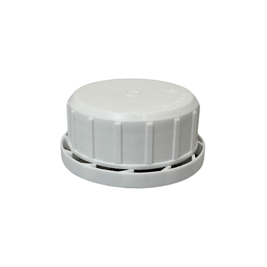 42mm White Plastic Tamper Evident Cap with Tri-Seal PE liner