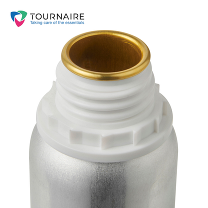 Tournaire 125 ML Aluminium UN Approved System Plus 32 Bottle with Lacquered Interior | Invopak