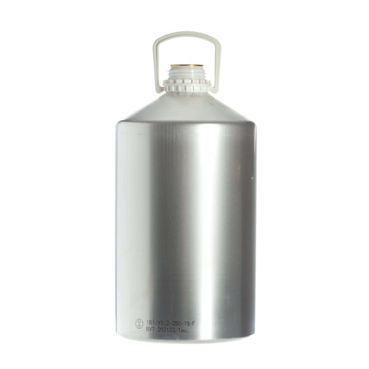 25 L Aluminium UN Approved Bottle with 62mm Neck Lacquered Interior