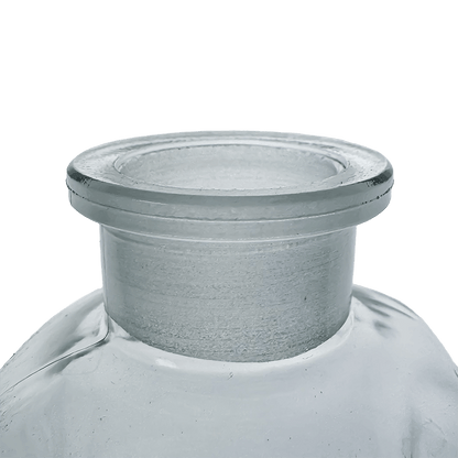 Academy 150ml Clear Reagent Square Bottle with Glass Stopper