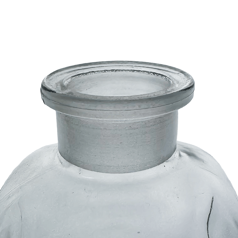 Academy 250ml Clear Reagent Square Bottle with Glass Stopper