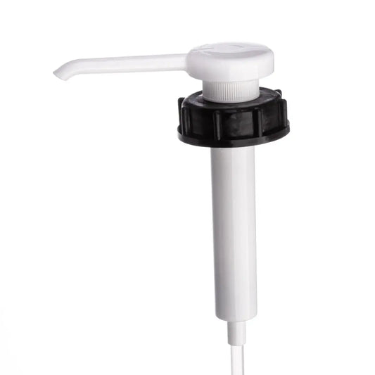 51 mm Plastic White Pump Dispenser with Black Cap Invopak