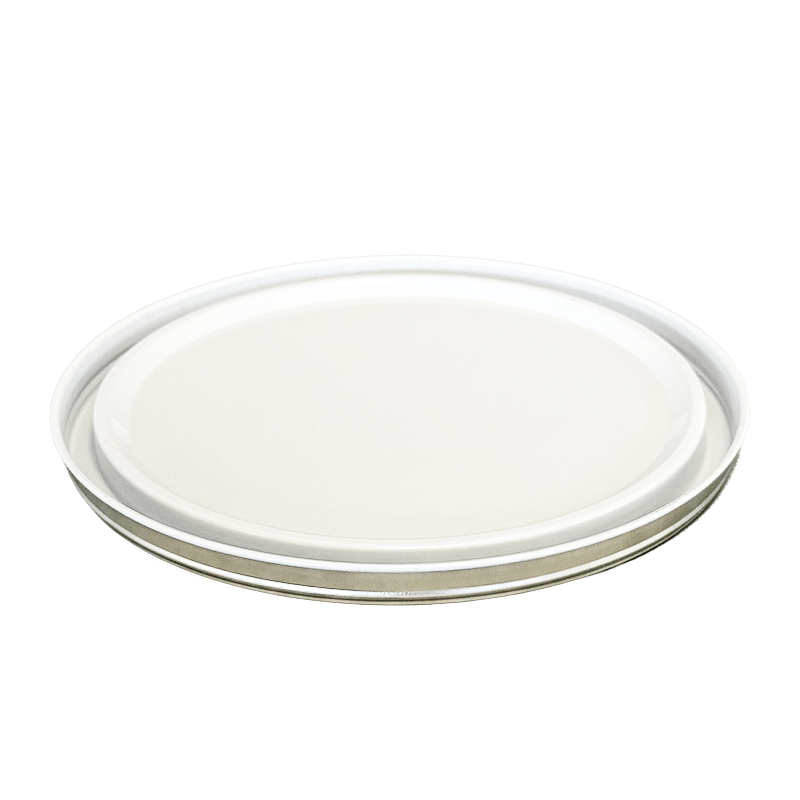 180mm Tinplate White Plain Pail Lid
