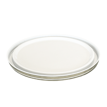 180mm Tinplate White Plain Pail Lid