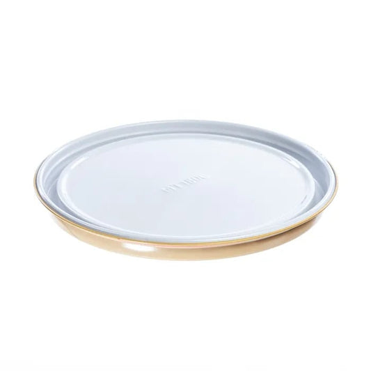 180 mm Tinplate White Lacquered Pail Lid