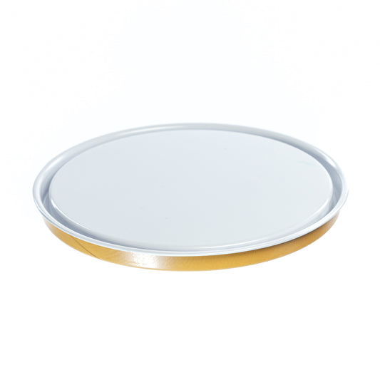 180mm Tinplate White Lacquered Tulip Pail Lid