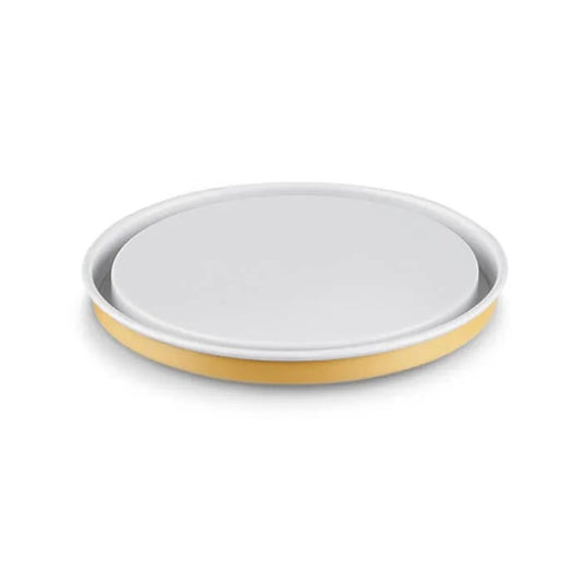 750ML Lacquered White Lid for Lever Lid Tin