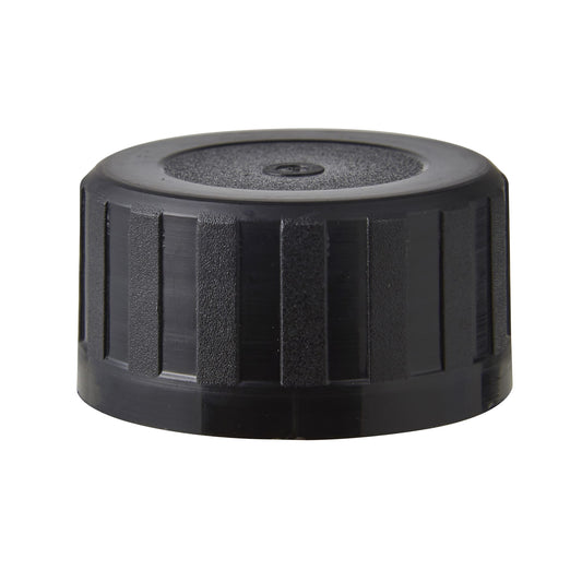 38mm Plastic Black Wadded Cap