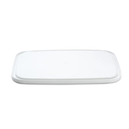 18 L Rectangle White Lid