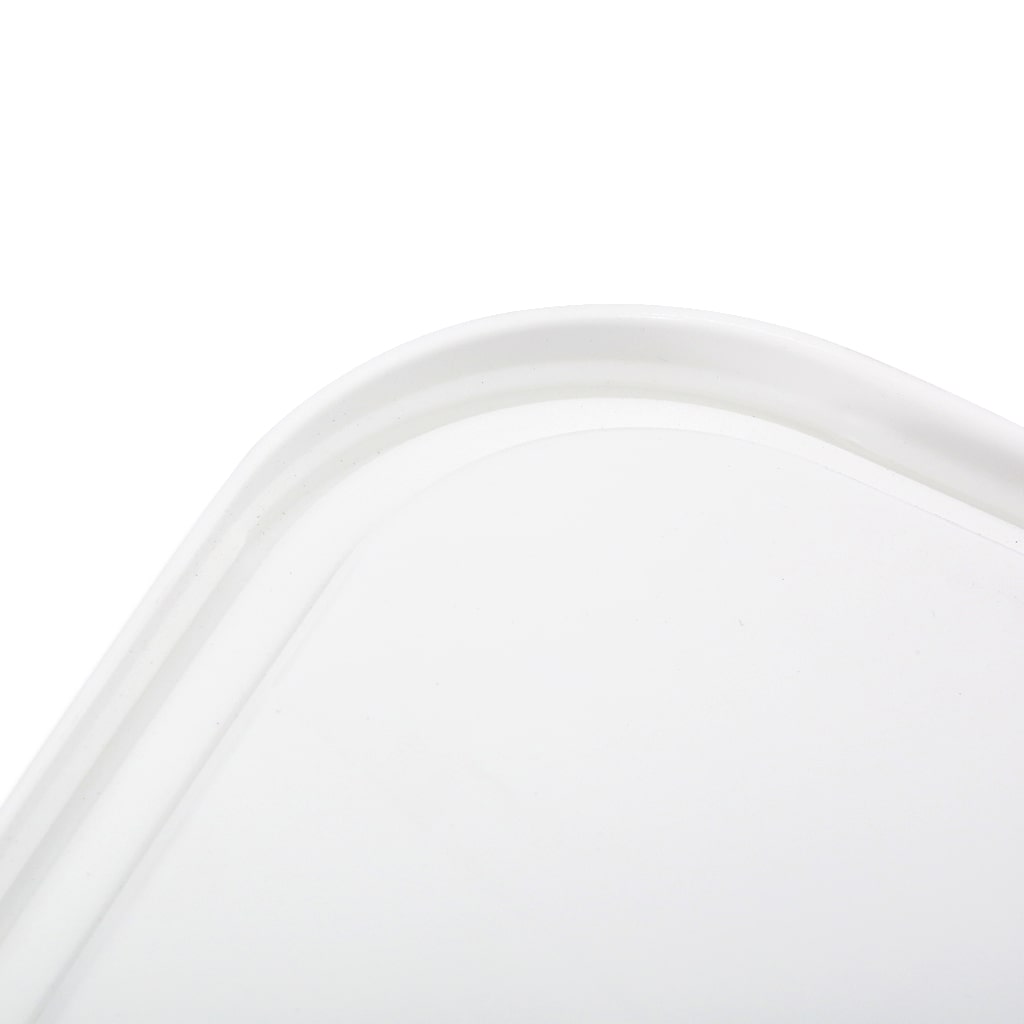 18 L Rectangle White Lid