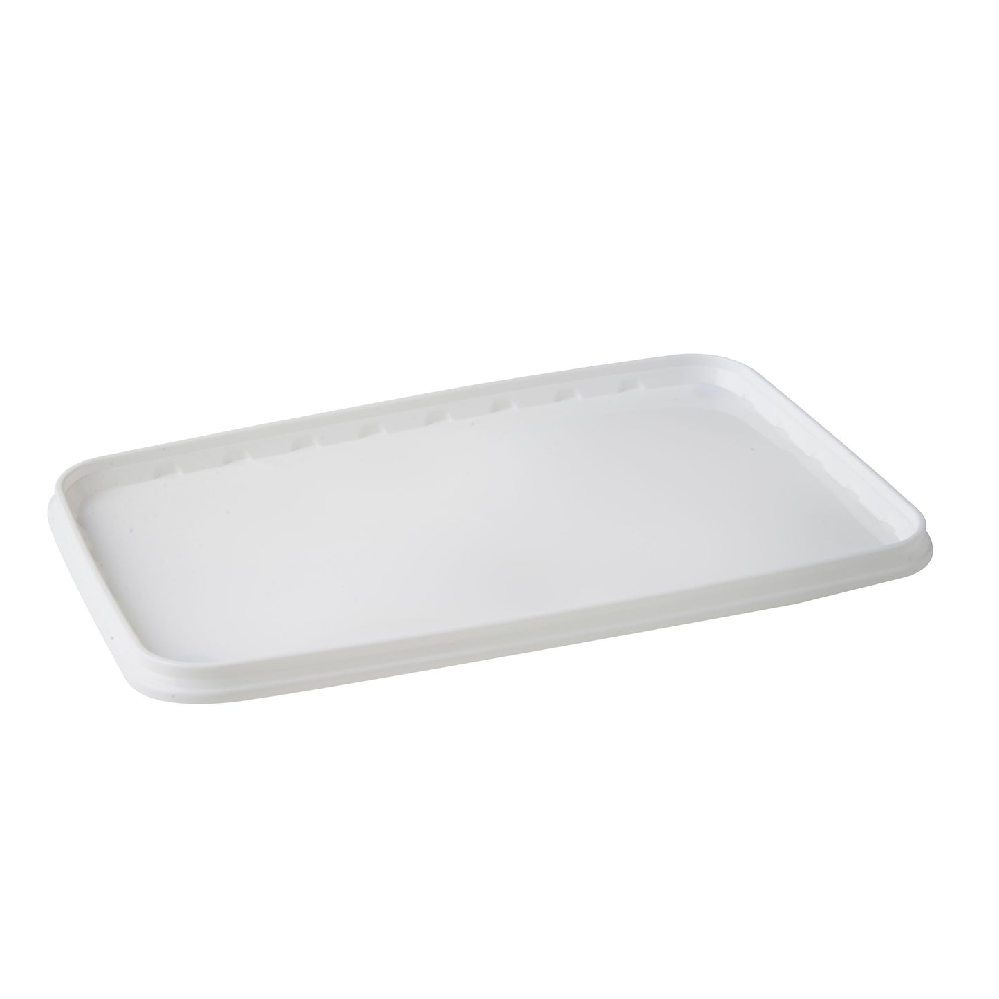 12.5 Litre White Rectangular Lid