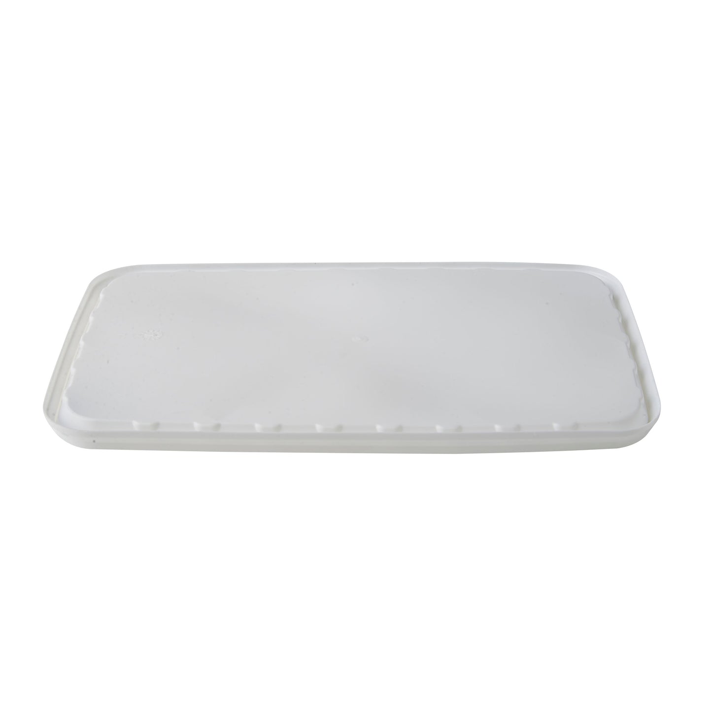 12.5 Litre White Rectangular Lid