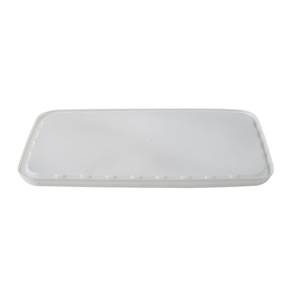 12.5 Litre White Rectangular Lid