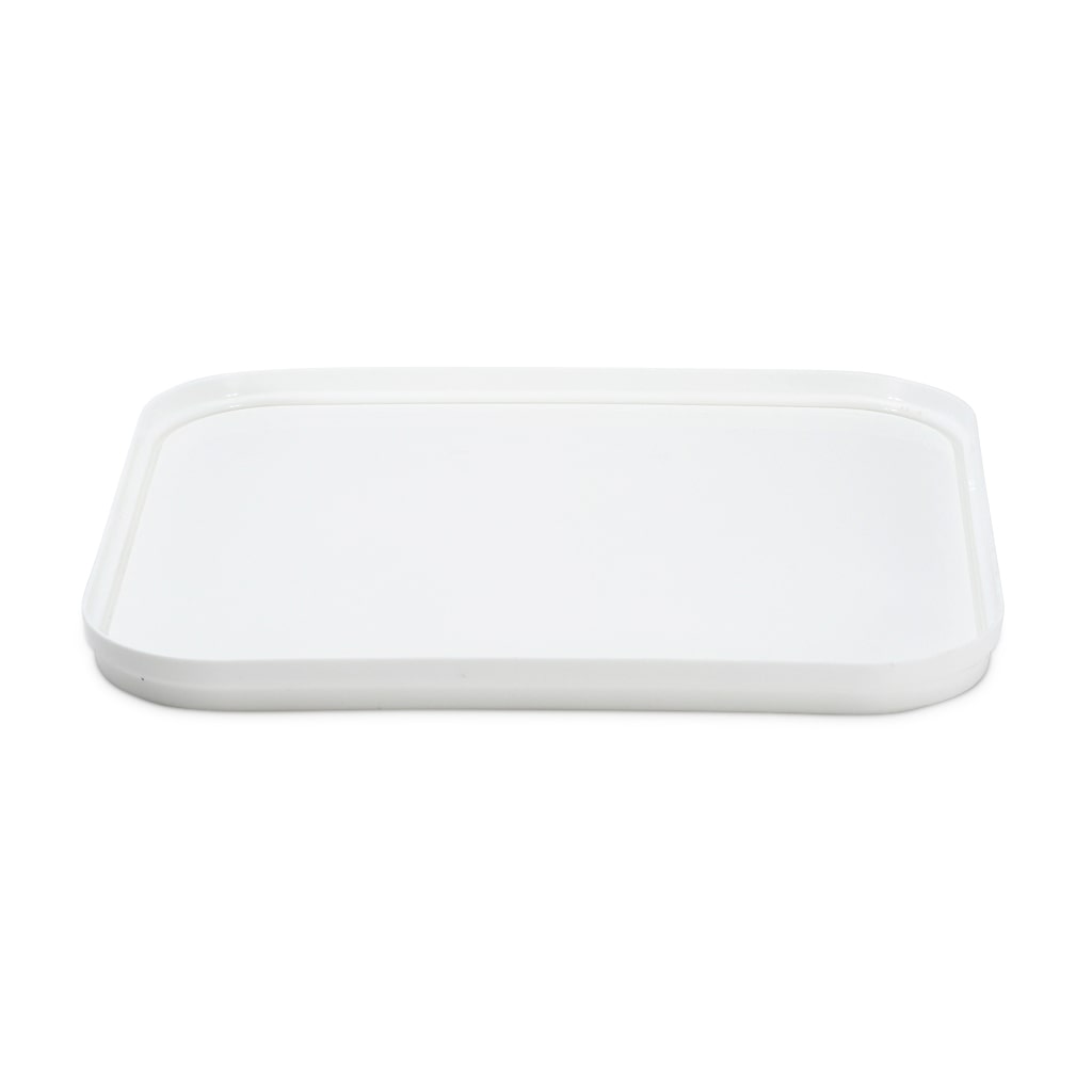 10 Ltr Square White Lid Easy Open