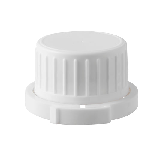 24mm Plastic White Tamper Evident Cap for Aluminium Bottle Range 50ml to 1.1L