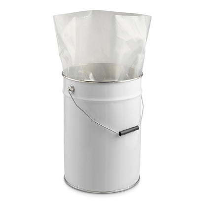 Polyethylene pail liners for 25 litre pails
