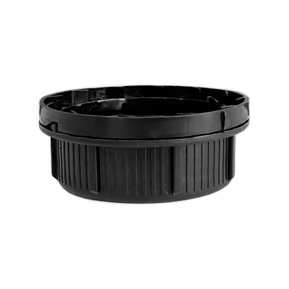 51mm Plastic Black Vented Tamper Evident Cap