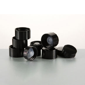 31mm Black Plastic Screw cap with LDPE Polycone Liner for Winchester Glass Bottles
