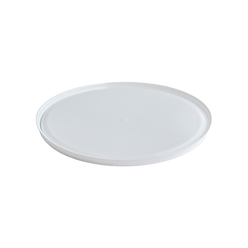 3 Litre White Plastic Double Lock Bucket Lid | Invopak