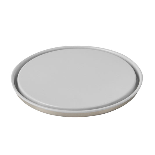 2.5L LID WHITE/PLAIN FOR LEVER LID TIN EMB