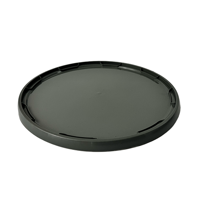 326mm Grey Recycled Plastic Round Bucket Lid Invopak