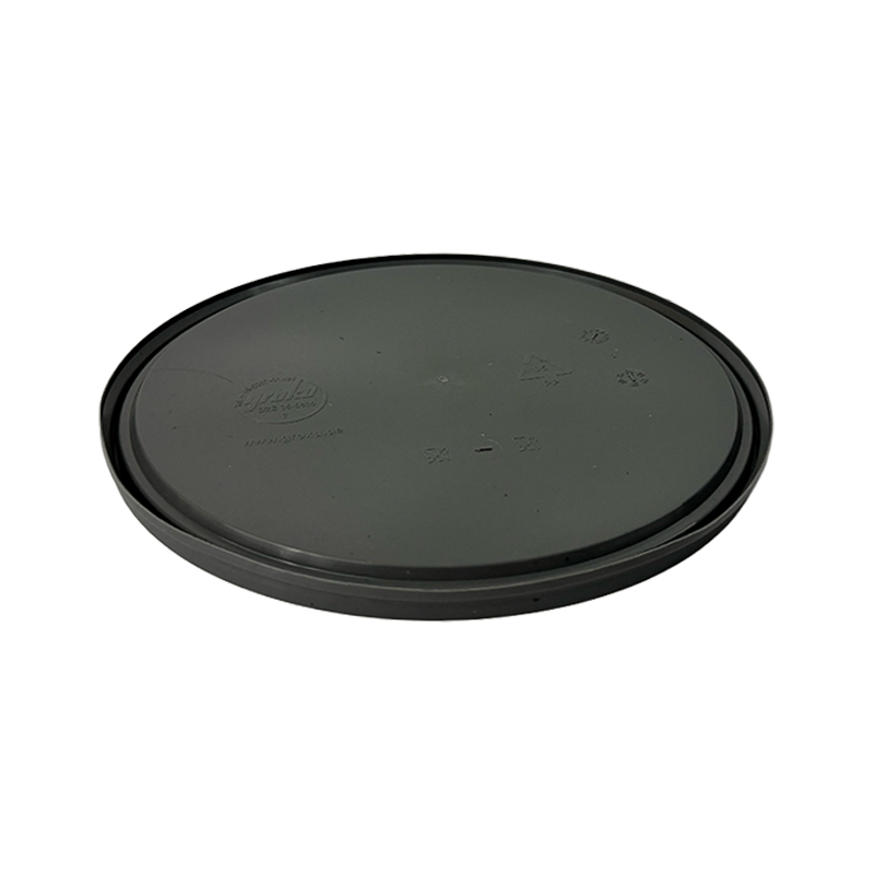 224mm Grey Recycled Plastic Round Bucket Lid Invopak