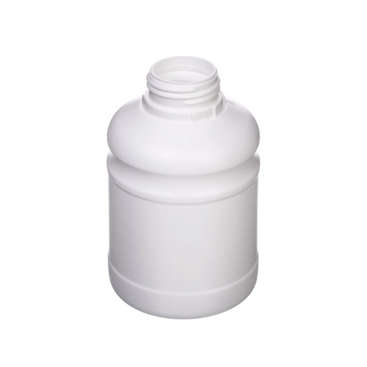 500 ML White UN Approved Fluorinated Cylindrical Bottle 42mm Neck