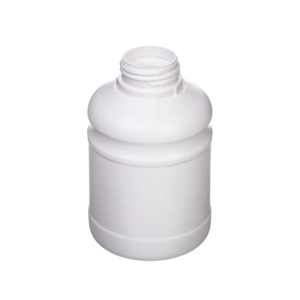 500 ML White UN Approved Fluorinated Cylindrical Bottle 42mm Neck Invopak