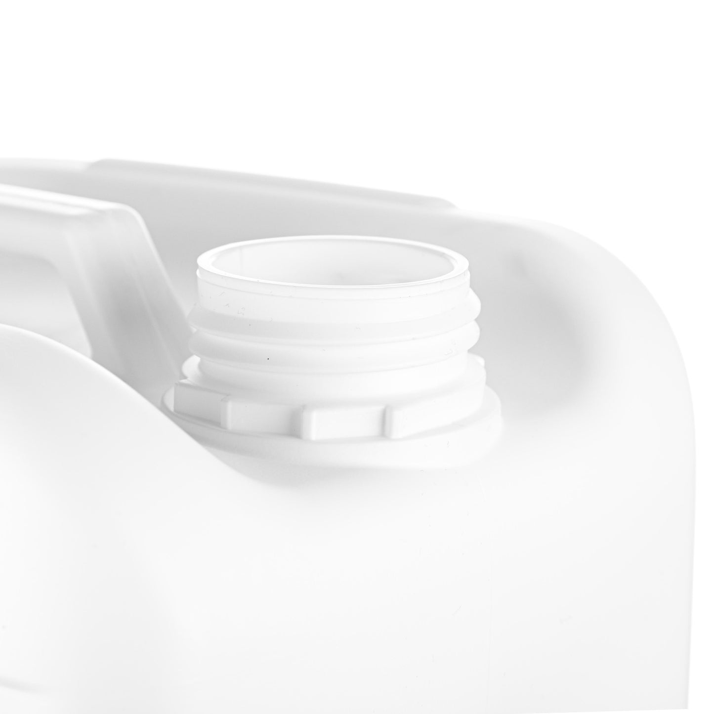 10 Litre Plastic White UN Approved Fluorinated Jerry Can With 51mm Neck