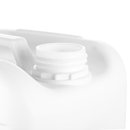 10 Litre Plastic White UN Approved Fluorinated Jerry Can With 51mm Neck