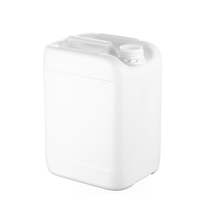 10 Litre Plastic White UN Approved Fluorinated Jerry Can With 51mm Neck